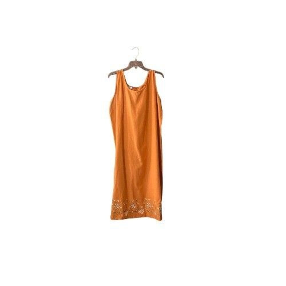 Kaktus Maxi Dress Womens Size 2X Embroidered Floral Sleeveless